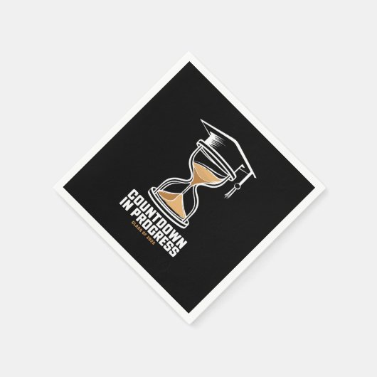 Serviette En Papier Classe supérieure de 2025 Compte à rebours pour le (Coin)