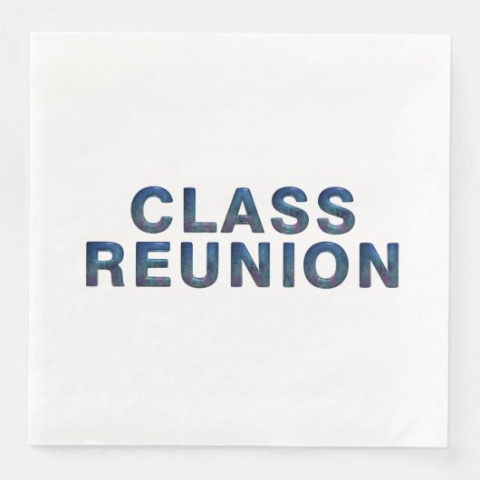 Serviette En Papier Classe TEE Réunion (Devant)
