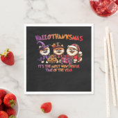 Serviette En Papier Classi de Noël d'Halloween de Poméranie (En situation)