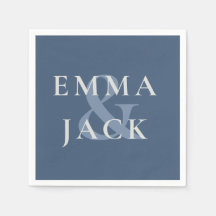 Classic Blue Elegant Serif Font ampersand moderne