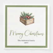 Serviette En Papier Classic Boho Scandinavian Christmas Tree Table (Devant)