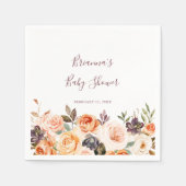 Serviette En Papier Classic Chic Boho Baby shower Floral (Devant)