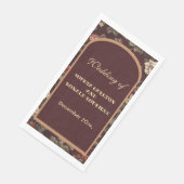 Serviette En Papier Classic Christmas Chinoiserie Romantic Wedding  (Coin)