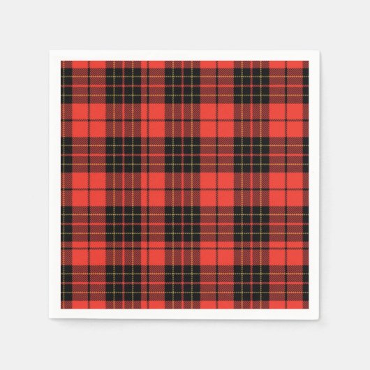 Serviette En Papier Classic Dark Red Baby Shower Napkins (Devant)