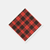 Serviette En Papier Classic Dark Red Baby Shower Napkins (Coin)