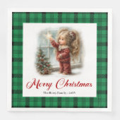 Serviette En Papier Classic Minimal Table Setting Winter Scene Napkins (Devant)