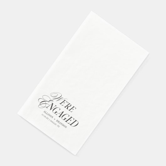 Serviette En Papier Classic Nous sommes engagés pour la partie Engagem (Coin)