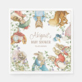 Serviette En Papier Classic Pierre le Baby shower lapin (Devant)