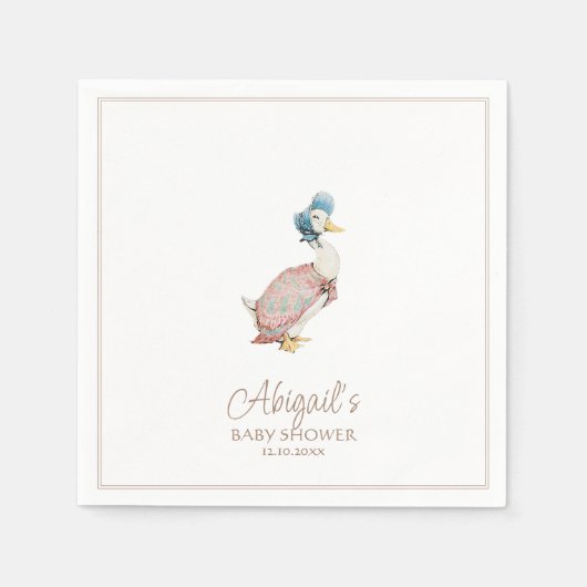 Serviette En Papier Classic Pierre le Baby shower lapin (Devant)
