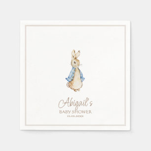 Serviette En Papier Classic Pierre le Baby shower lapin