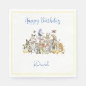 Serviette En Papier Classic Pierre le lapin Anniversaire (Devant)