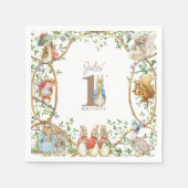 Serviette En Papier Classic Pierre le lapin Anniversaire (Devant)