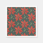 Serviette En Papier Classic Poinsetta Holiday (Devant)