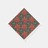 Serviette En Papier Classic Poinsetta Holiday (Coin)