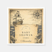 Serviette En Papier Classic Storybook Pirate Baby Shower (Devant)