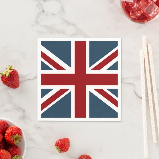 Serviette En Papier Classic Union Jack Flag (En situation)