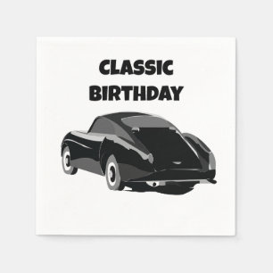 Serviette En Papier Classic Vintage Car fête d'anniversaire