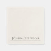 Serviette En Papier Classical Professional Creative Plain Black White (Devant)