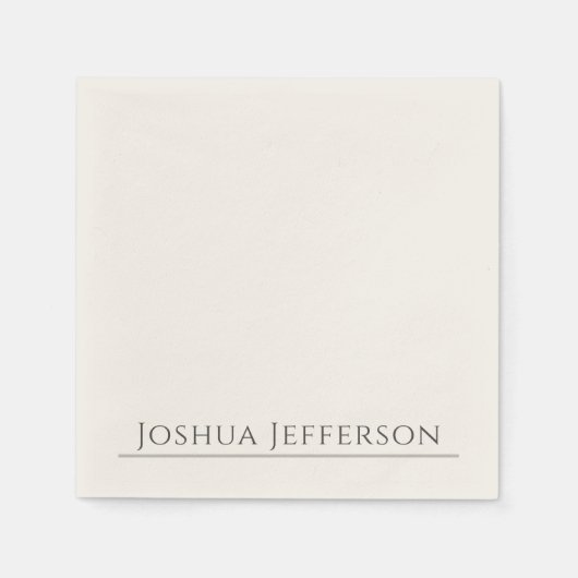 Serviette En Papier Classical Professional Creative Plain Black White (Devant)