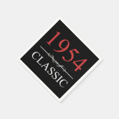 Serviette En Papier Classique 1954 70e anniversaire (Coin)