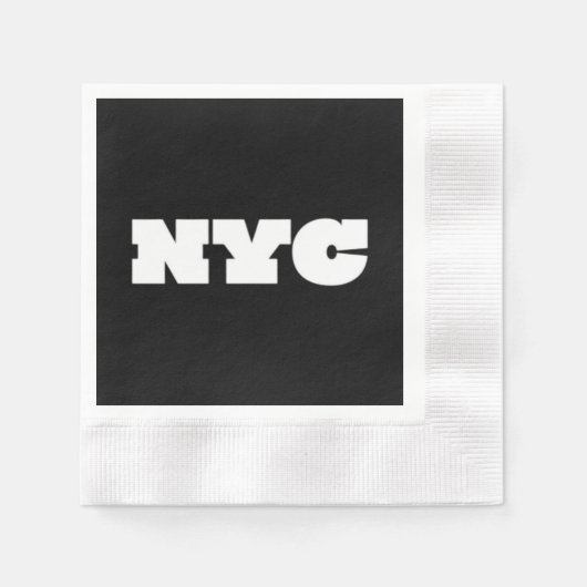 Serviette En Papier Classique de NYC (Devant)