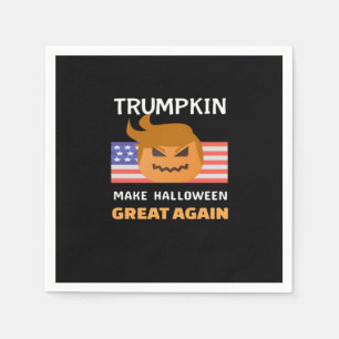 Serviette En Papier Classique de Trumpkin d'Halloween