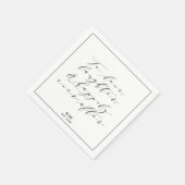 Serviette En Papier Classique pour aimer rire Citation papier Mariage (Coin)