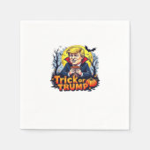 Serviette En Papier Classique Trick Ou Halloween (Devant)