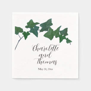 Serviette En Papier Classique Vert Anglais Ivy