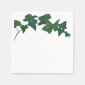 Serviette En Papier Classique Vert Anglais Ivy (Devant)