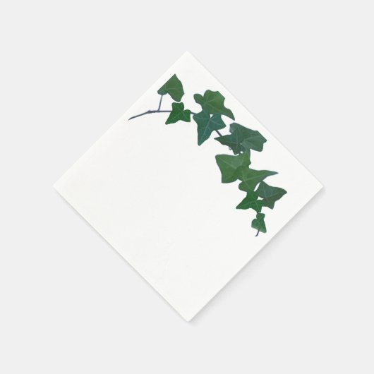 Serviette En Papier Classique Vert Anglais Ivy (Coin)