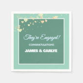 Serviette En Papier Classy, Custom Engagement Congrats  (Devant)