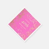 Serviette En Papier Classy Egypt Gold arrose Anniversaire rose (Coin)