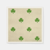 Serviette En Papier Classy Irish Lucky Shamrock St. Patrick's Day (Devant)