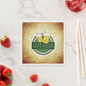 Serviette En Papier Classy Irish, St. Patrick's Day (En situation)