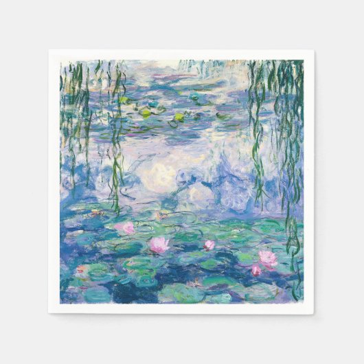 SERVIETTE EN PAPIER CLAUDE MONET (Devant)