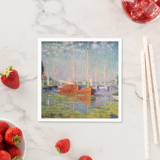 Serviette En Papier Claude Monet - Argenteuil (En situation)