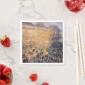 Serviette En Papier Claude Monet - Boulevard des Capucines à Paris (En situation)