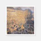Serviette En Papier Claude Monet - Boulevard des Capucines à Paris (Devant)