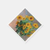 Serviette En Papier Claude Monet - Bouquet de tournesols (Coin)