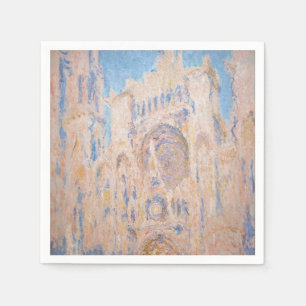 Serviette En Papier Claude Monet - Cathédrale de Rouen au coucher du s
