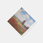 Serviette En Papier Claude Monet - Champ de Tulipes en Hollande (Coin)