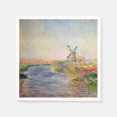 Serviette En Papier Claude Monet - Champ de Tulipes en Hollande (Devant)