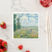 Serviette En Papier Claude Monet - Champs de pavot près d'Argenteuil ( (En situation)