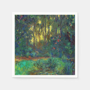 Serviette En Papier Claude Monet - Coin d'étang avec des nénuphars