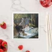 Serviette En Papier Claude Monet - Déjeuner sur l'herbe, panneau droit (En situation)
