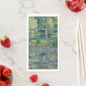 Serviette En Papier Claude Monet - Eau Lily étang, Harmonie verte (En situation)