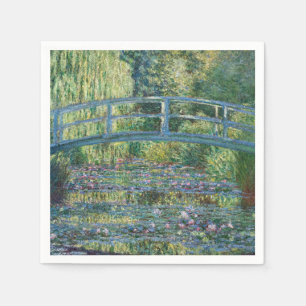 Serviette En Papier Claude Monet - Eau Lily étang, Harmonie verte