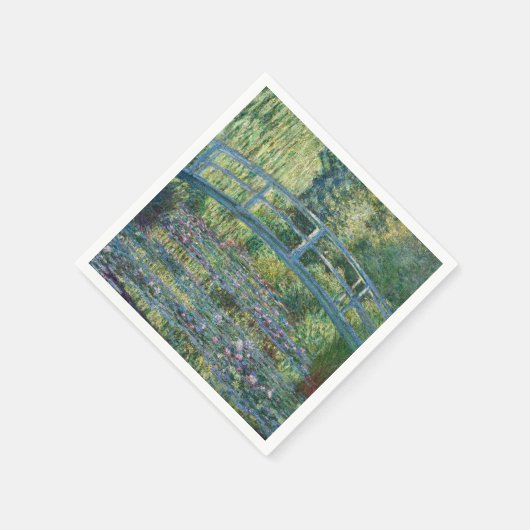 Serviette En Papier Claude Monet - Eau Lily étang, Harmonie verte (Coin)
