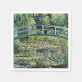 Serviette En Papier Claude Monet - Etang Lily et Pont Japonais (Devant)